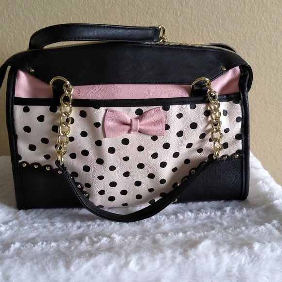 Betsey Johnson Handbags - Large bag polka dots